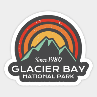 Glacier Bay National Park Retro Sticker